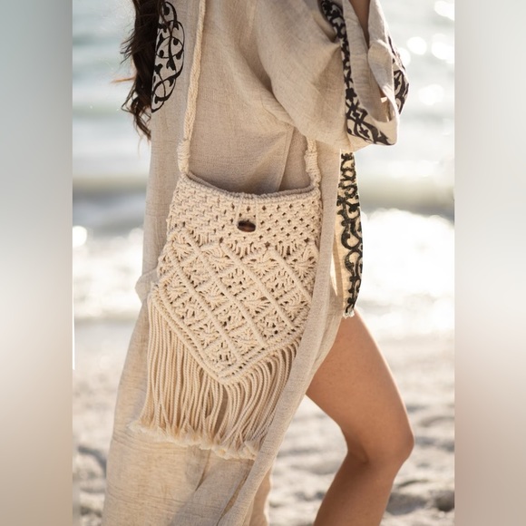 Free People Handbags - NWT macrame bag
